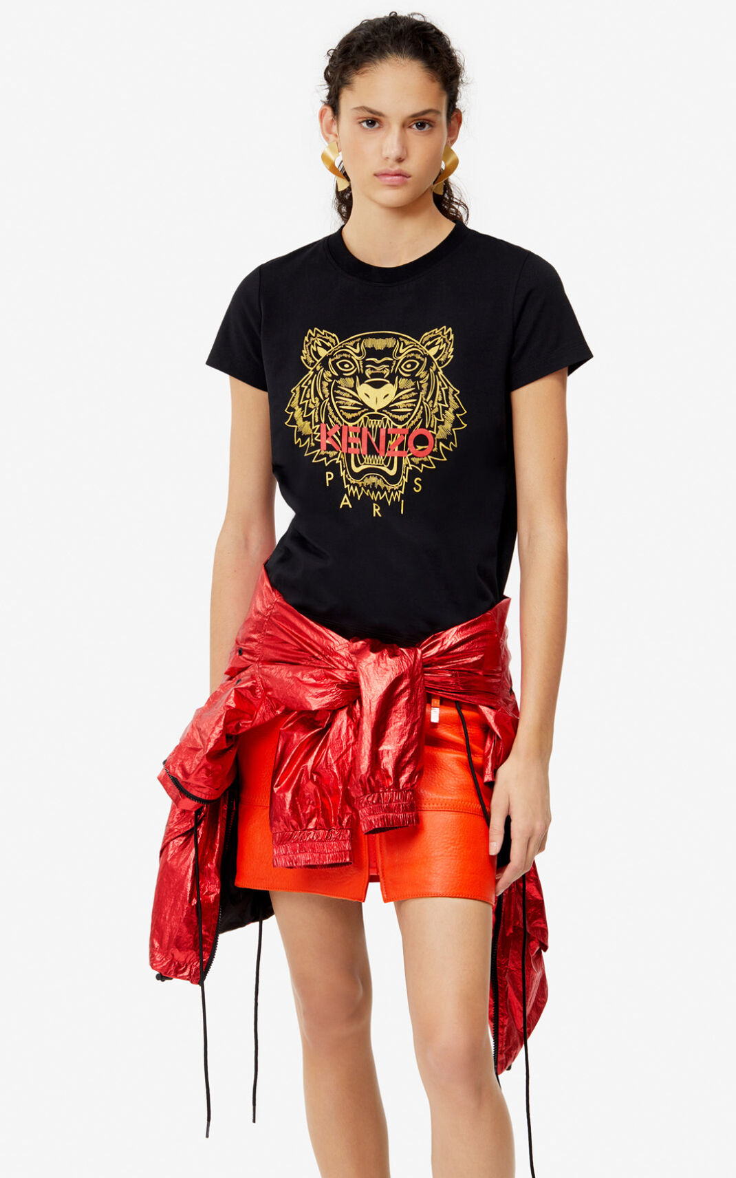 Kenzo Tiger T-shirts Dame - Sort DK-075937